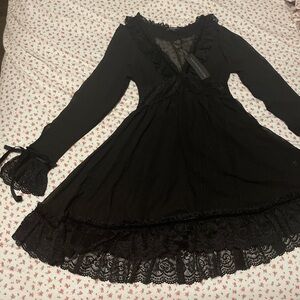 Dolls kill black goth dress